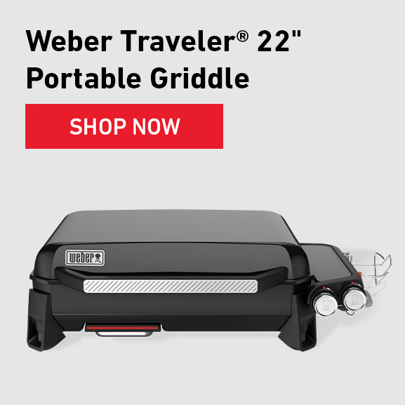 image of the Weber Traveler® 22in Portable Griddle