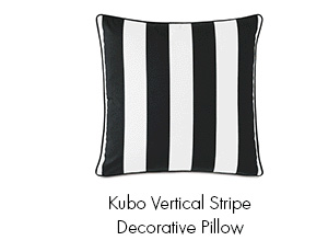 Kubo Vertical Stripe Decorative Pillow