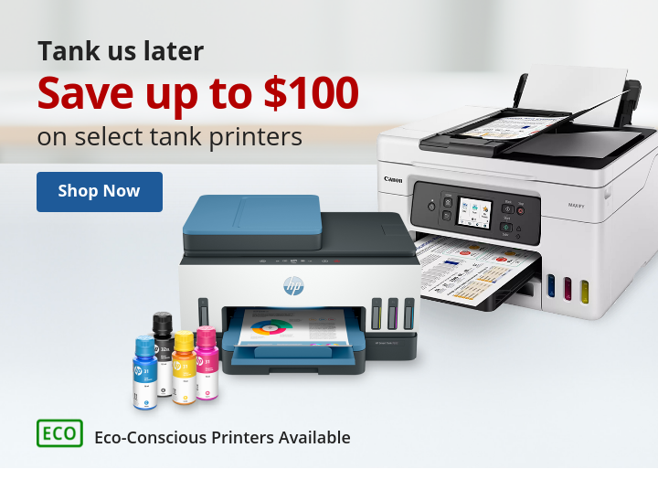 Save over $200 on select tank printers