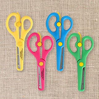 4 pairs of 5-in. kids safety scissors