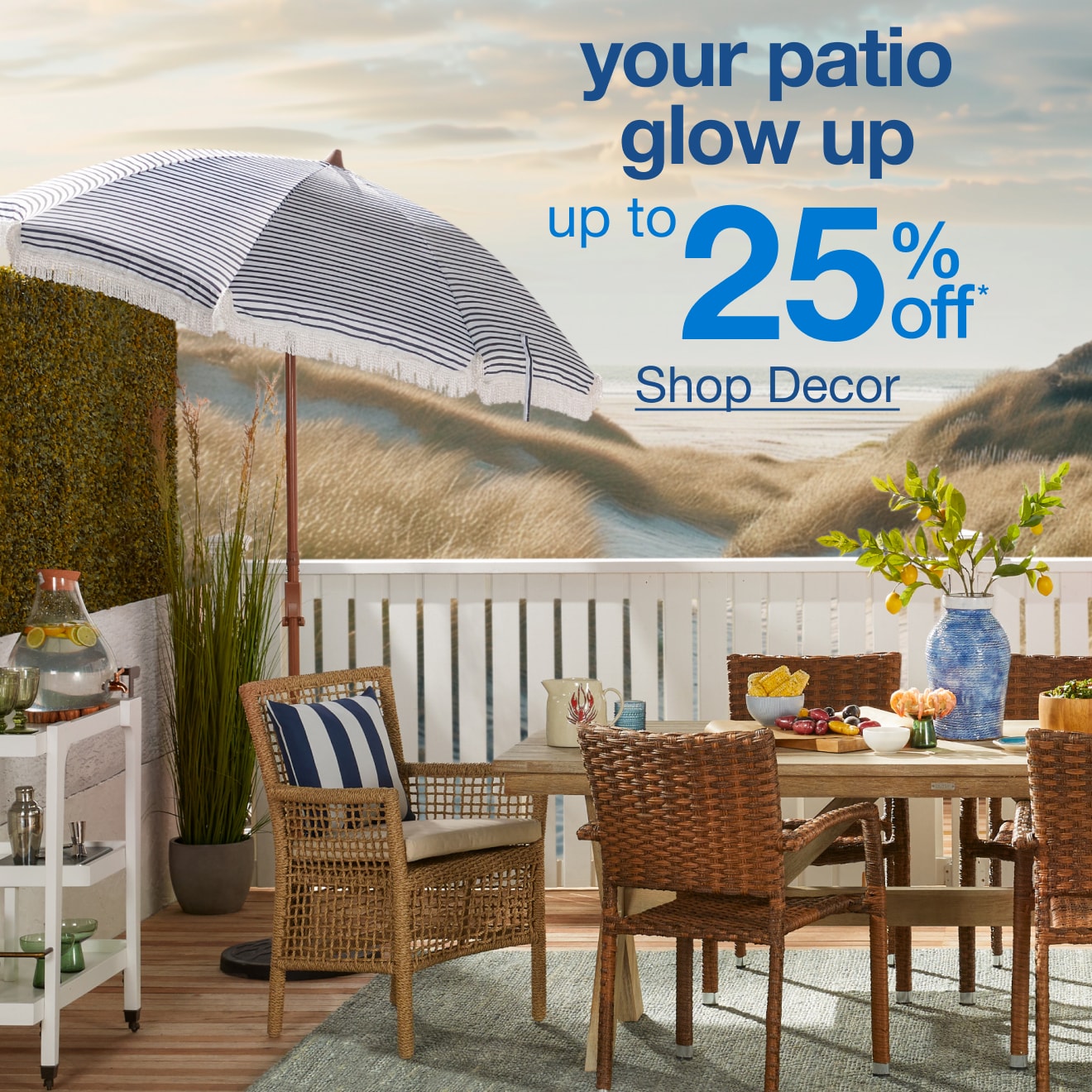 Outdoor Decor Up to 25% Off â€” Shop Now!