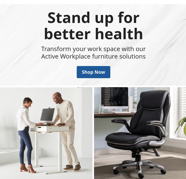 Standup for better health - Shop Now