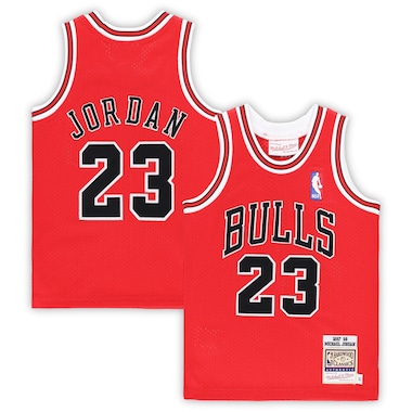 Toddler Mitchell & Ness Michael Jordan Red  1997/98 Hardwood Classics Authentic Jersey