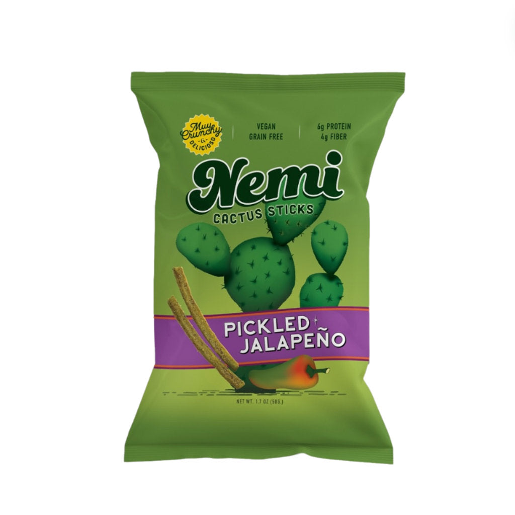 Image of Nemi Snacks - Pickled Jalapeño Cactus Sticks