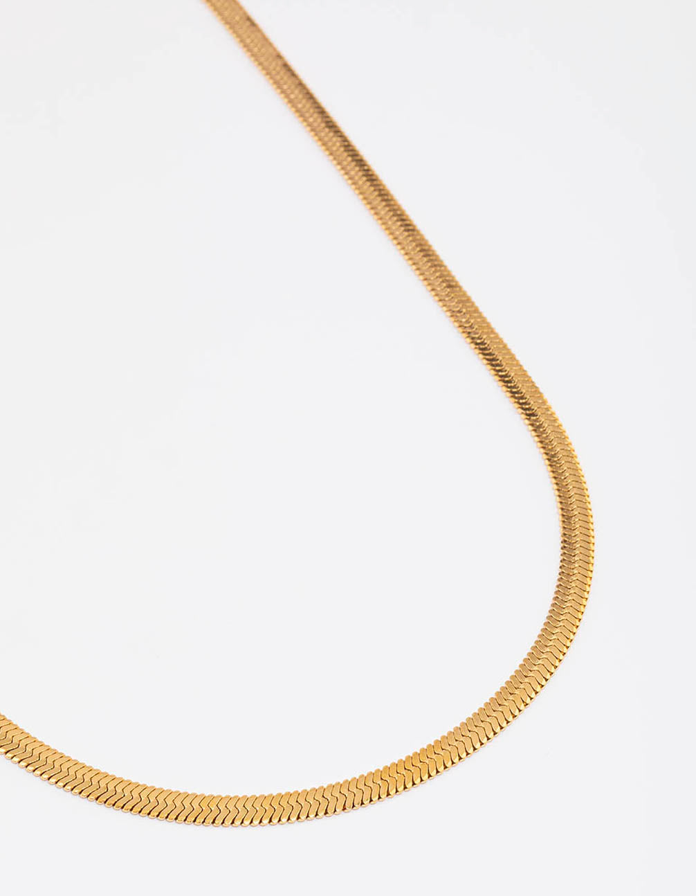 Image of Gold Plated Stainless Steel Snake Chain Necklace