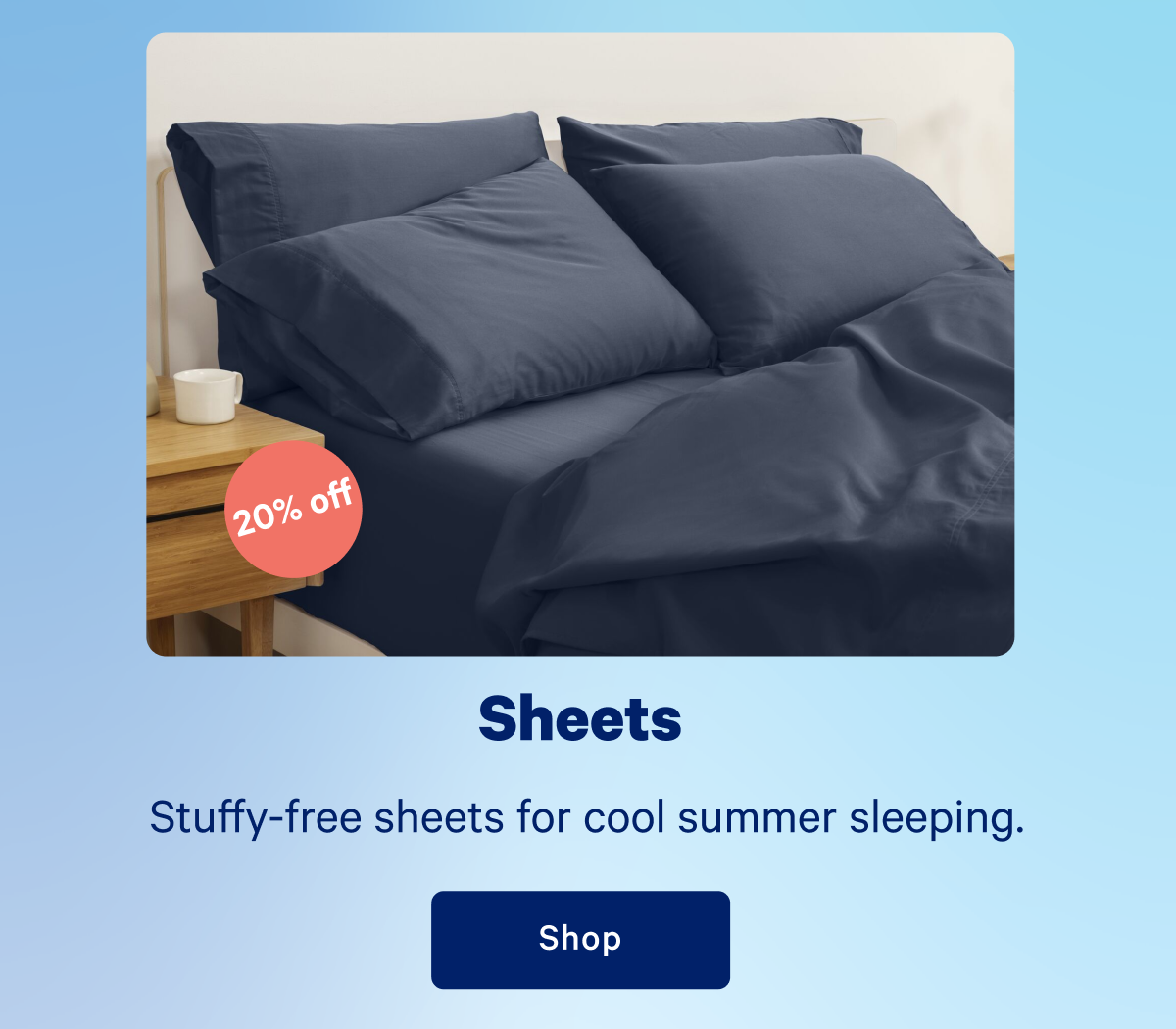 Sheets >> Shop >>