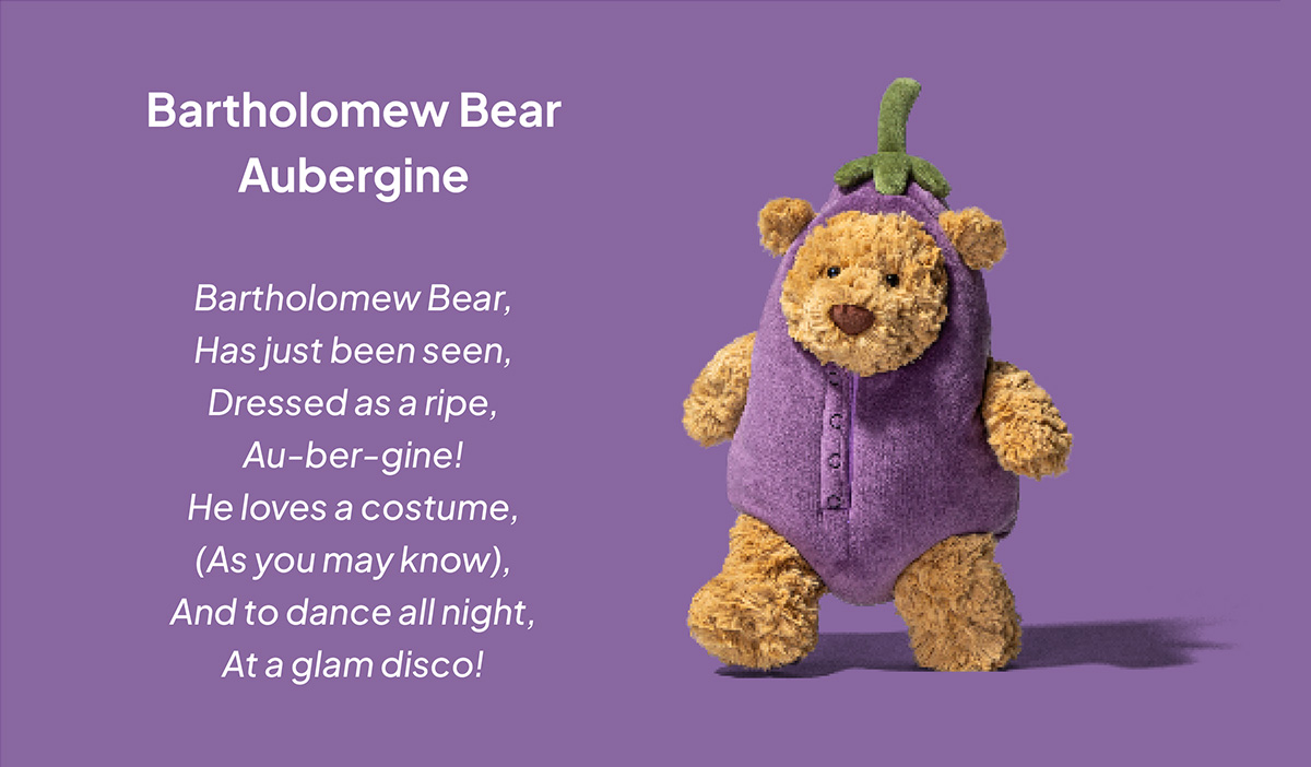 Bartholomew Bear Aubergine