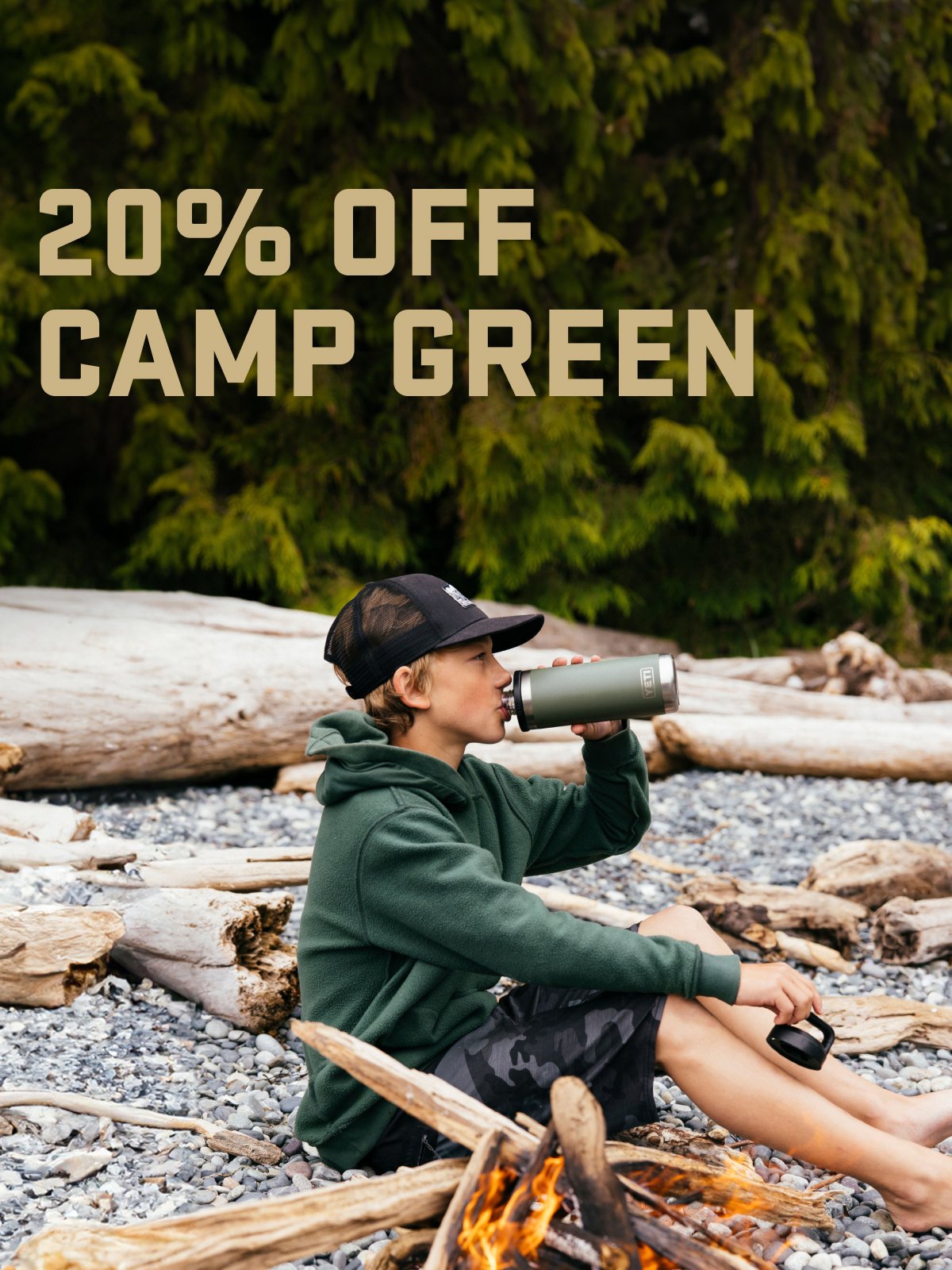 20% Off Camp Green