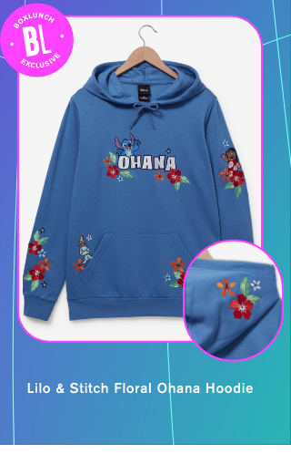 Lilo and Stitch Floral Ohana Hoodie