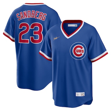  Nike Ryne Sandberg Royal  Road Cooperstown Collection Player Jersey