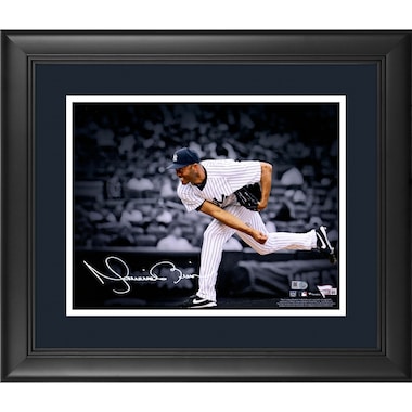 Mariano Rivera  Framed Autographed 11" x 14" Pitching Spotlight Photograph