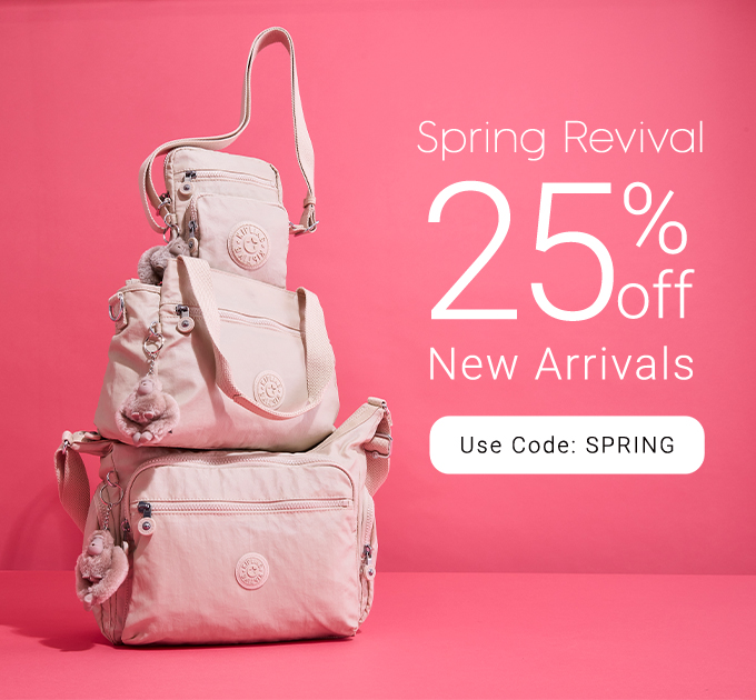 Spring revival. 25% Off New Arrivals. Use code: SPRING