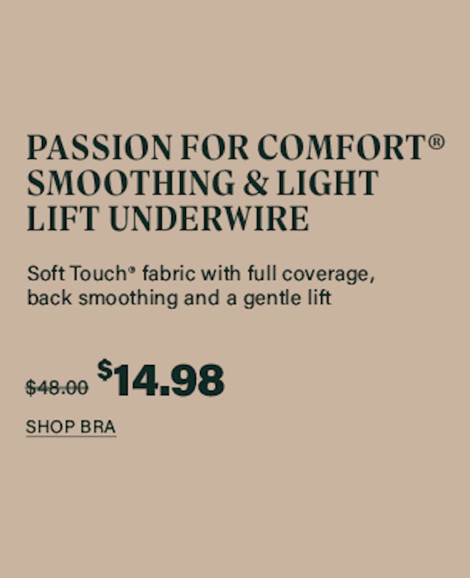 Passion For Comfort Smoothing & Light Lift Underwire Bra