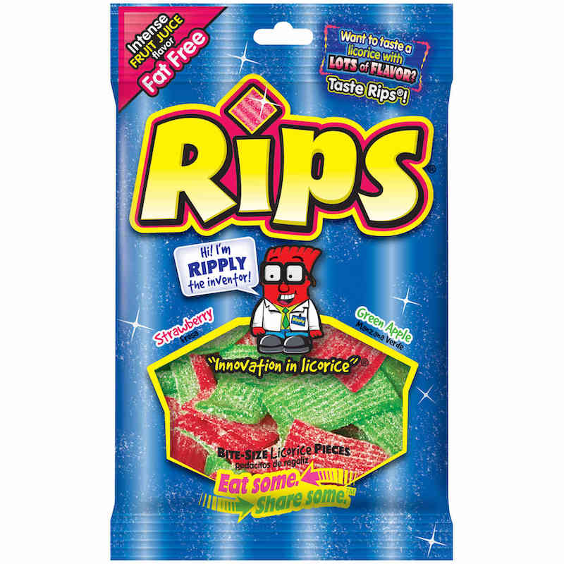 Image of Rips Licorice Bite Size Chewy Candy Various Flavors, 4 oz