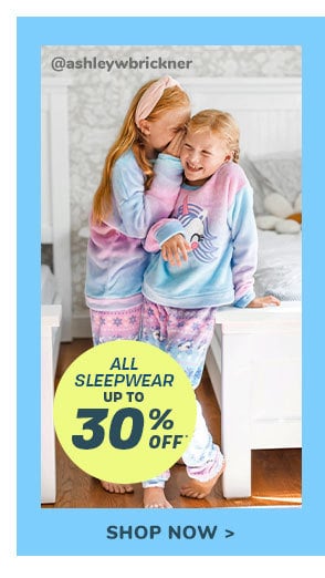 Up to 30% Off All Sleepwear