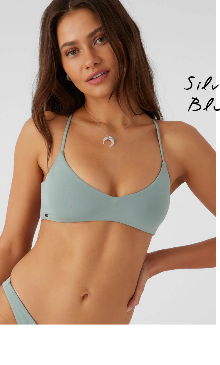 SALTWATER SOLIDS HUNTINGTON BRALETTE TOP