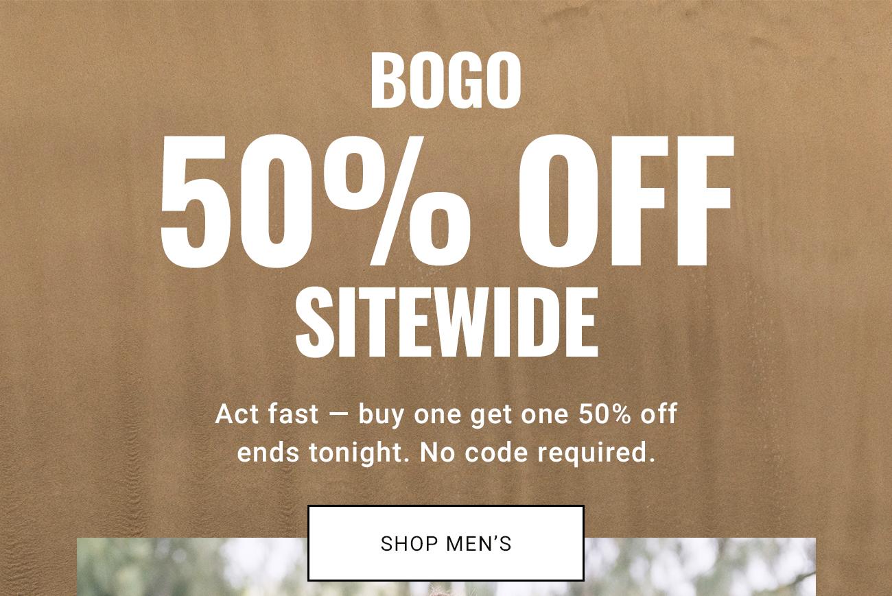 Bogo 50% Off Sitewide | Shop Men's