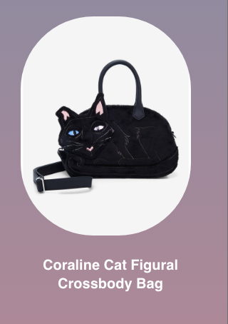 Coraline Cat Figural Crossbody Bag