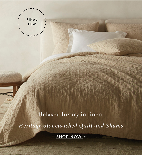 Heritage Stonewashed Quilt & Shams