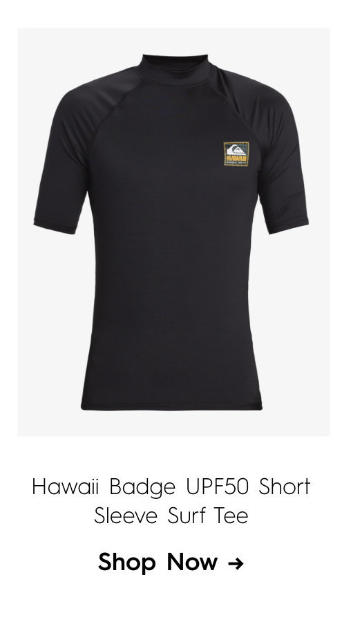 Hawaii Badge UPF50 Short Sleeve Surf Tee