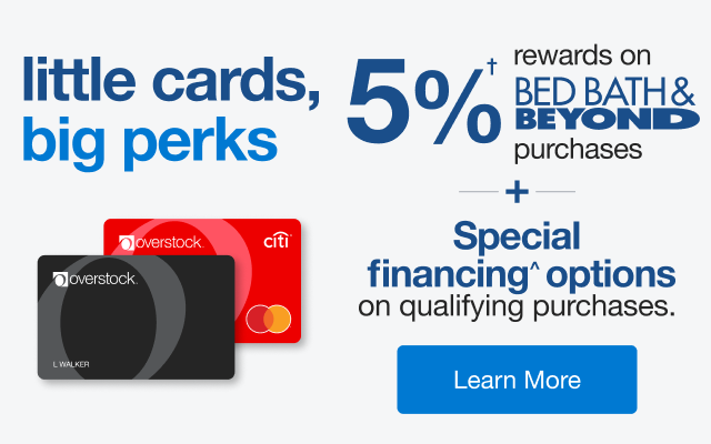 New Overstock Mastercard | minus: Learn More