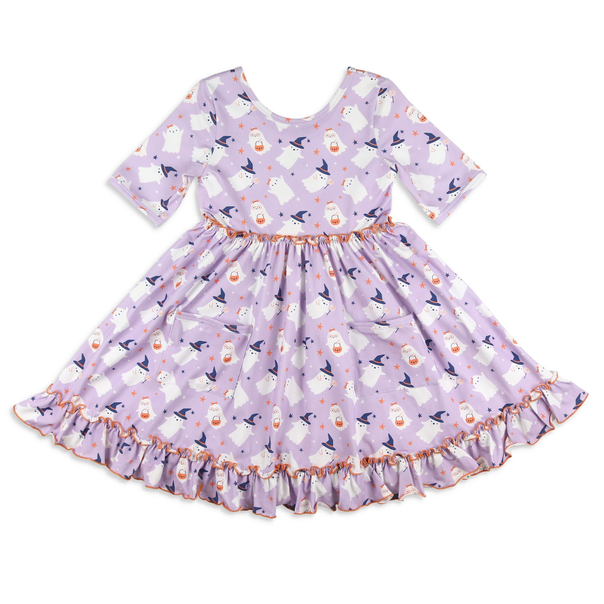 Image of Girls Twirl Dress - Spooky Season