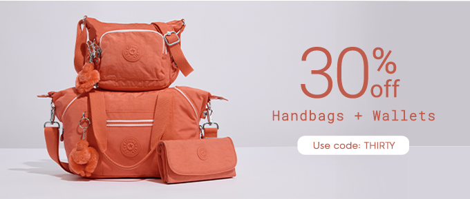 30% off Handbags + Wallets. Use code: THIRTY