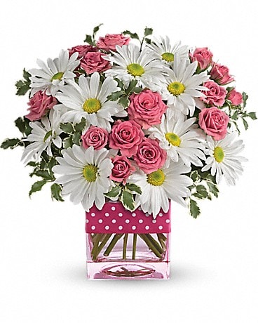 Teleflora's Polka Dots and Posies