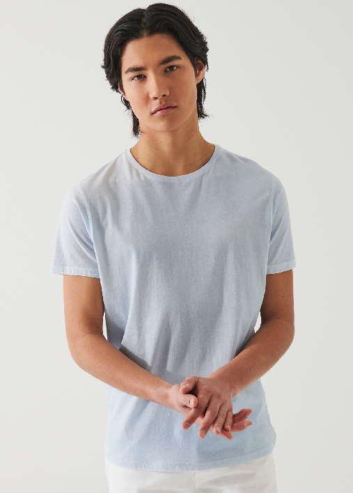 LIGHTWEIGHT PIMA COTTON SPRAY WASH T-SHIRT