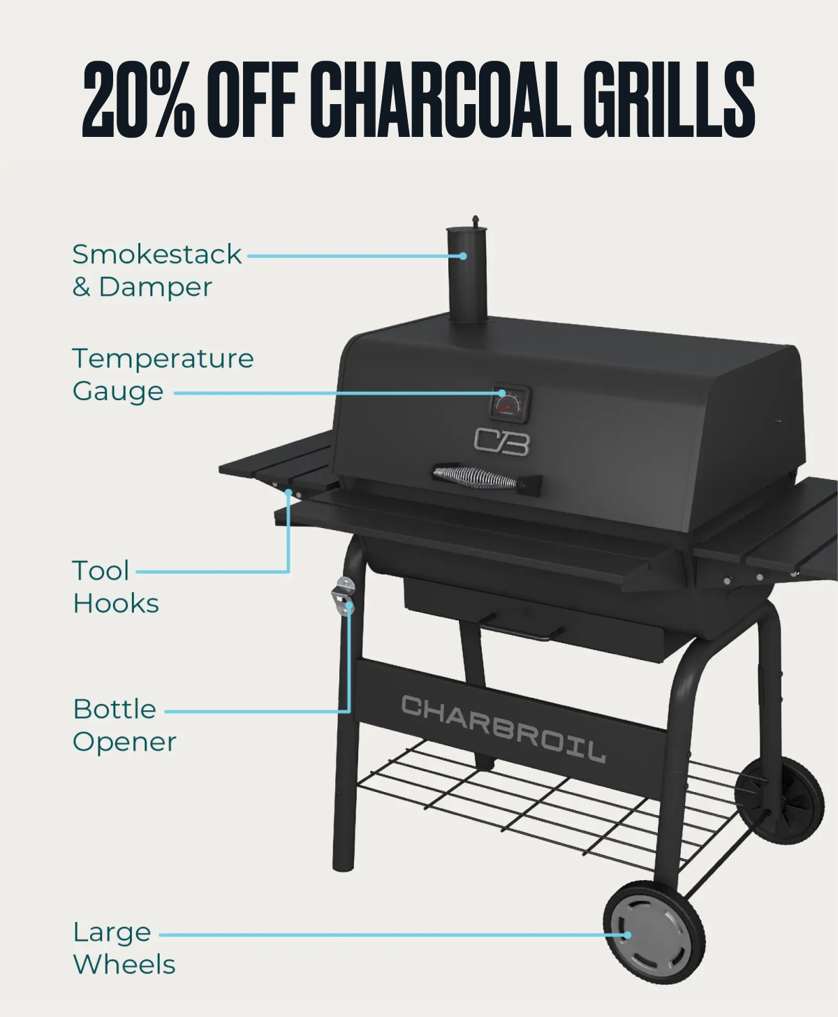 20% Off Charcoal Grills with code 20CHARCOAL