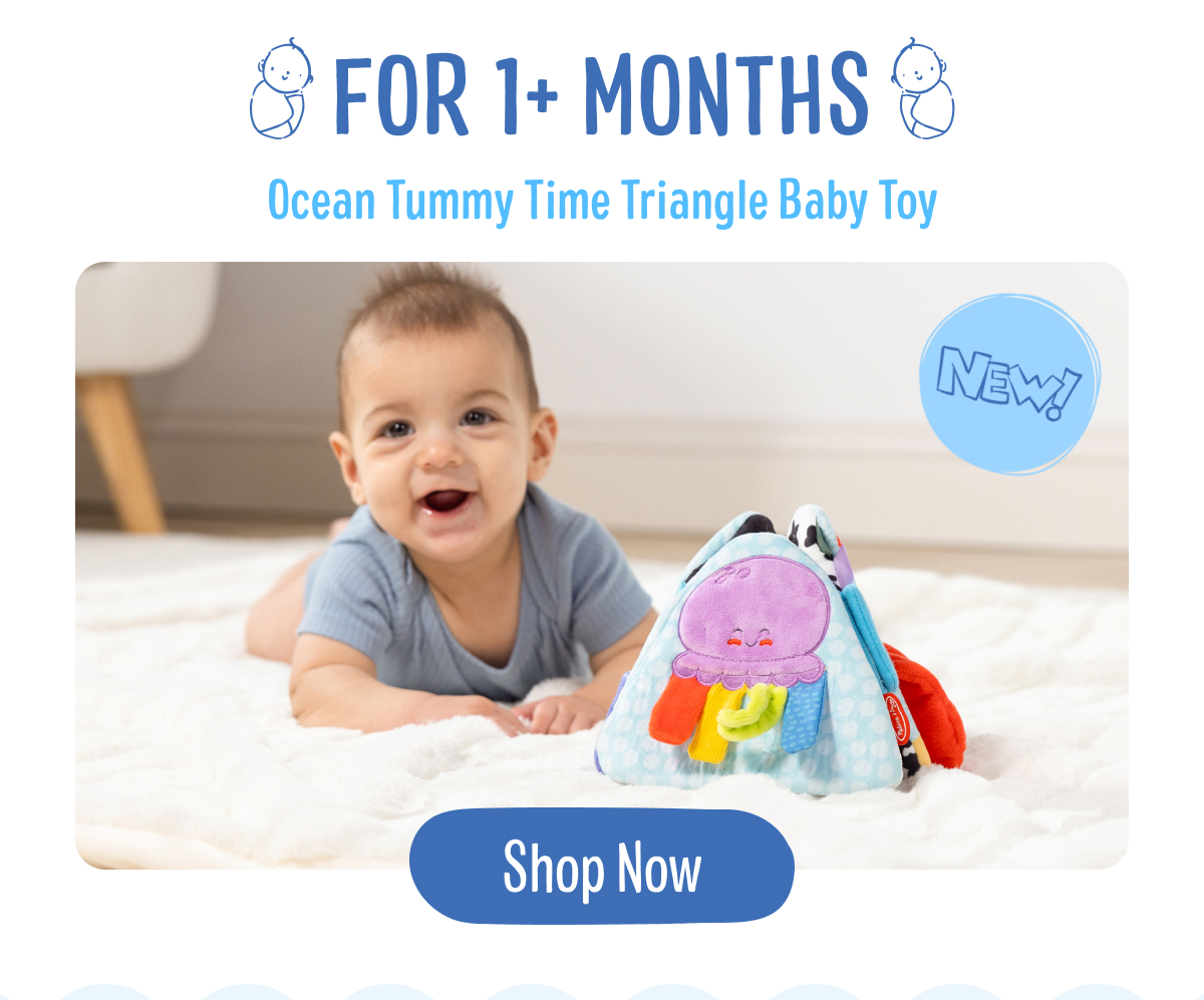 Ocean Tummy Time Triangle Baby Toy