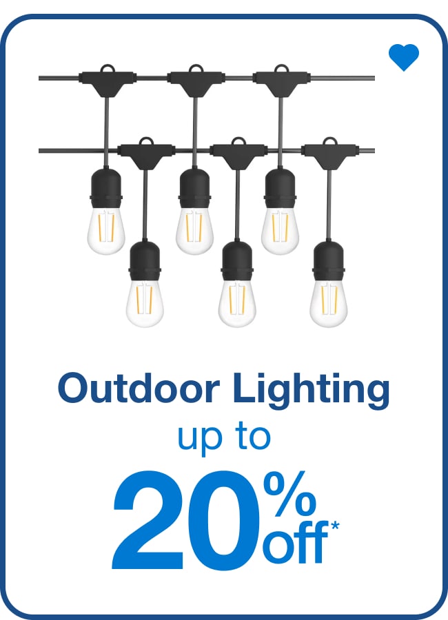 Outdoor Lighting Up to 20% Off â€” Shop Now!