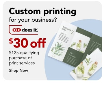 $30 off $125 qualifying purchase of Print Services