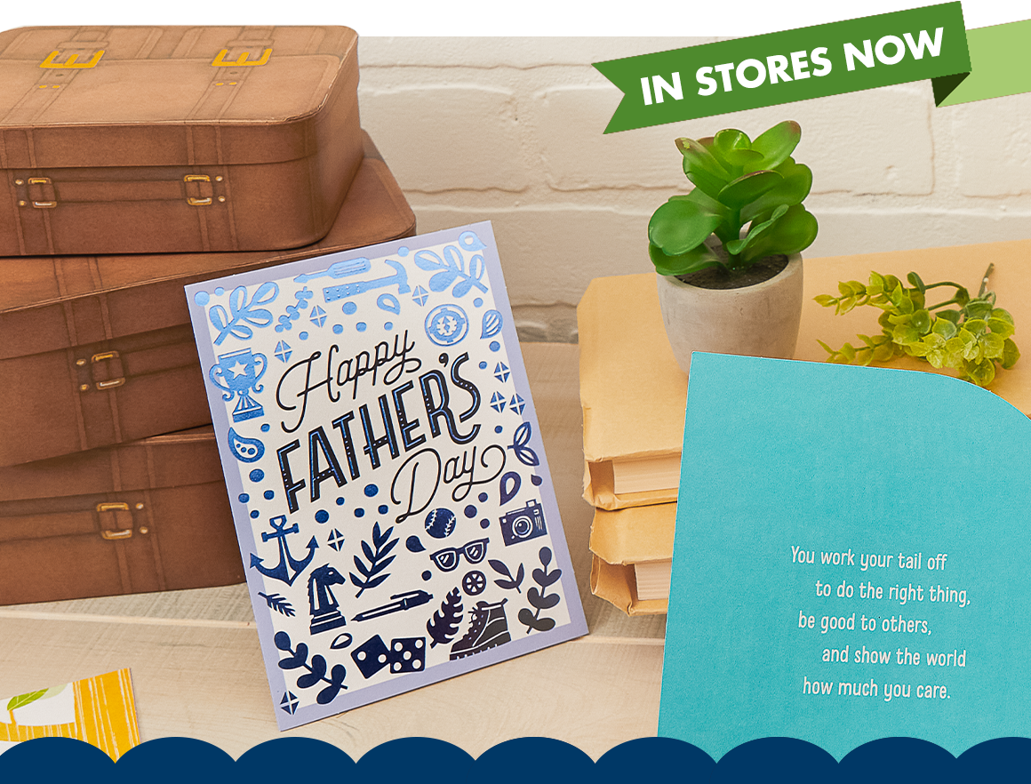 Variety of Father's Day gift boxes, cards, and more