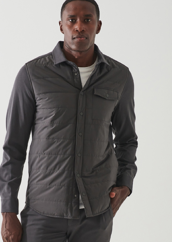 ACTIVE QUILTED SHIRT JACKET