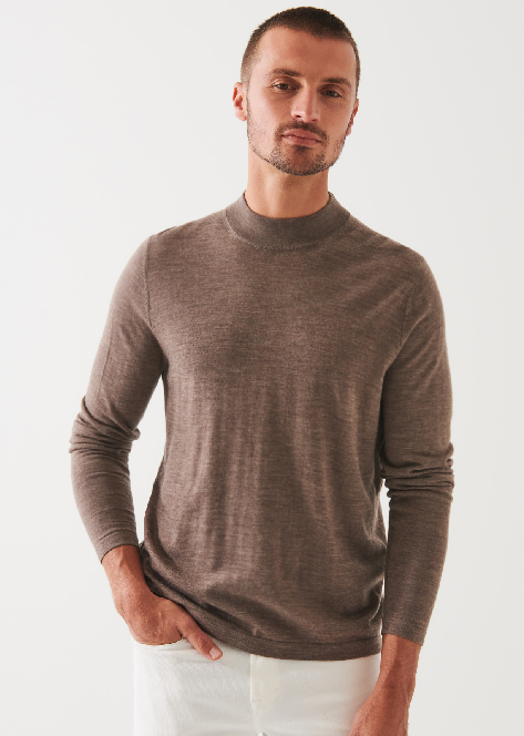 EXTRA-FINE MERINO MOCK NECK