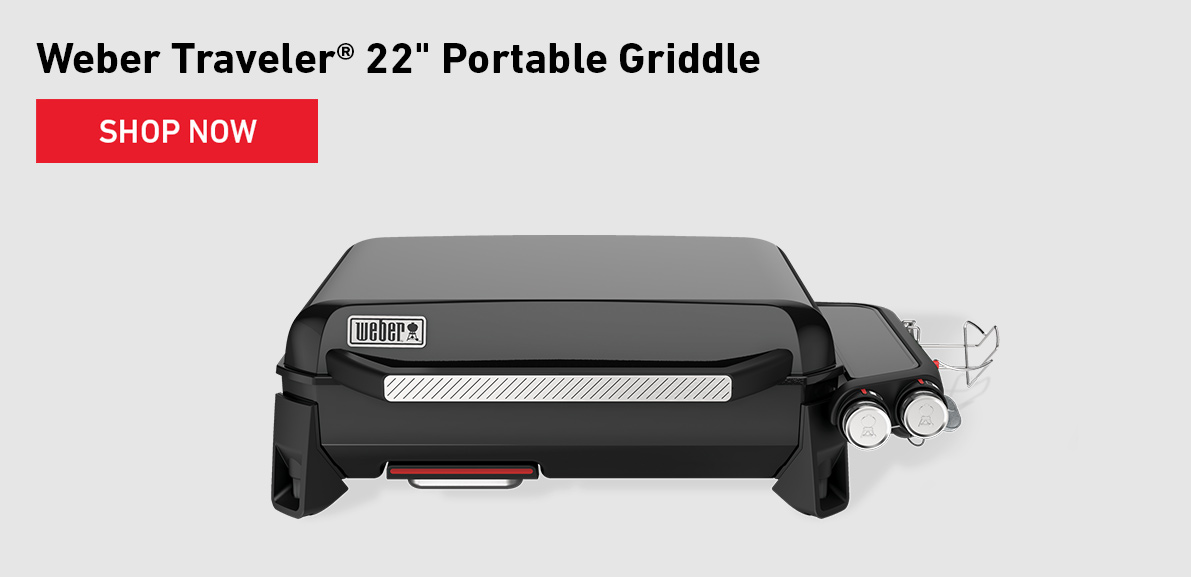 image of the Weber Traveler® 22in Portable Griddle