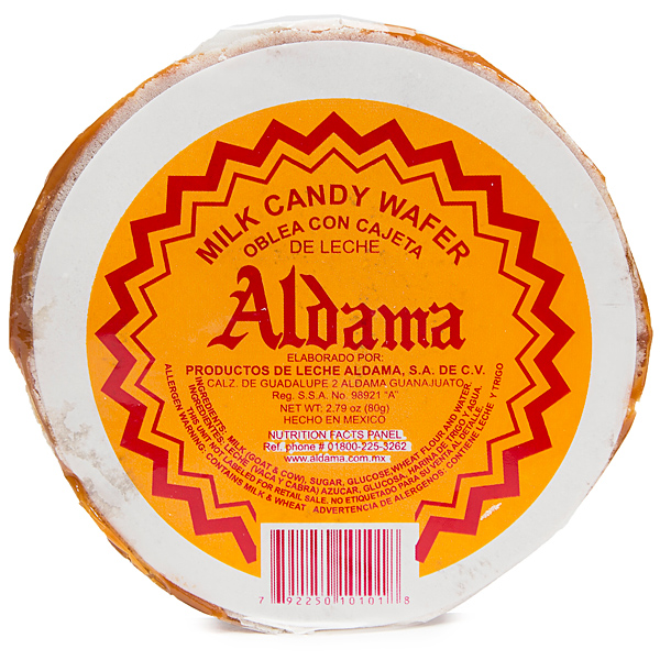 129394 - Aldama Milk Caramel Candy Wafers: 5-Piece Bag