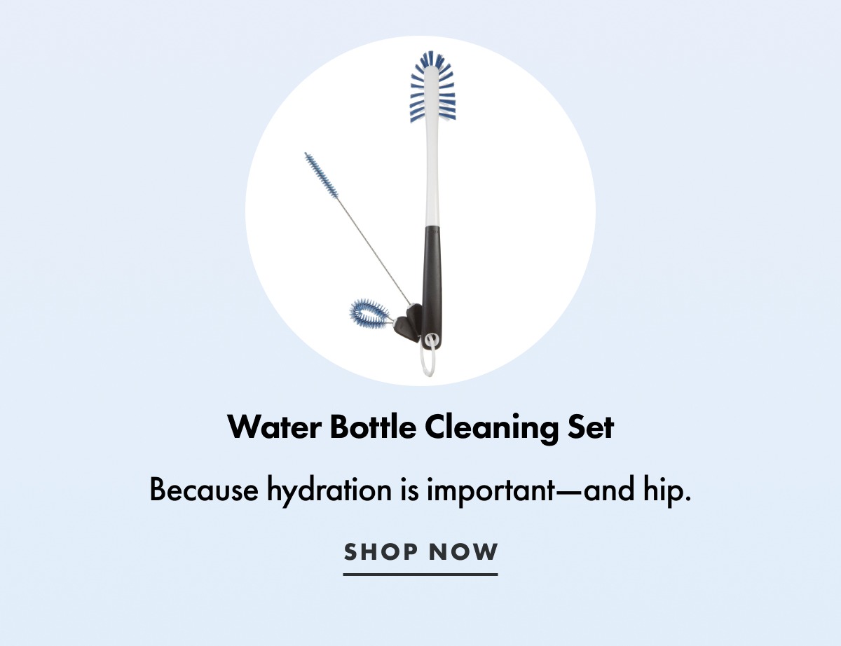 Water bottle cleaning set.