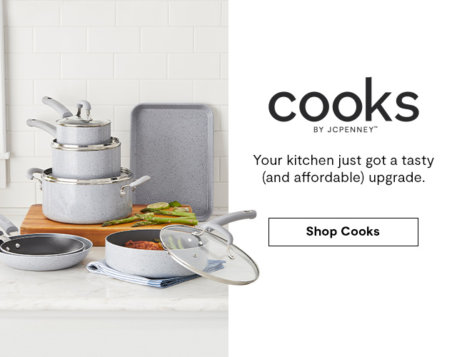 Cooks by JCPenney. Your kitchen just got a tasty (and affordable) upgrade. Shop Cooks.