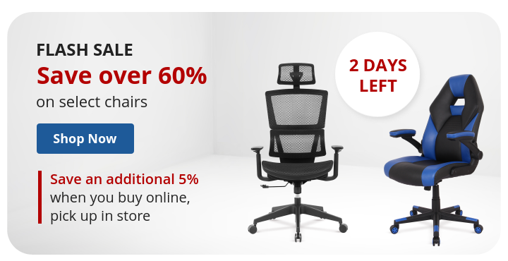 Save over 60% on select chairs