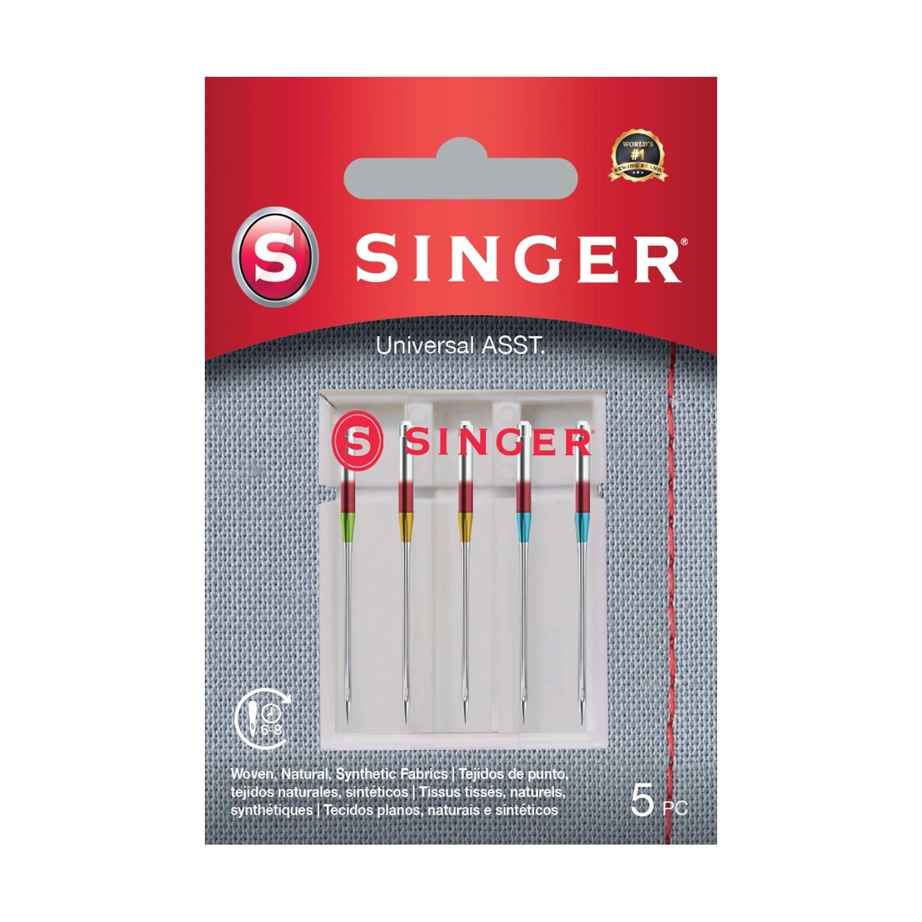 Image of SINGER® Universal Needles Assorted Sizes 5-Pack