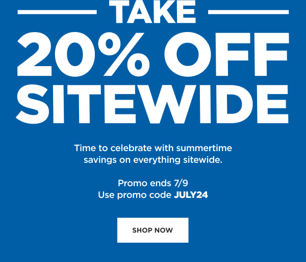 Save 20% Sitewide