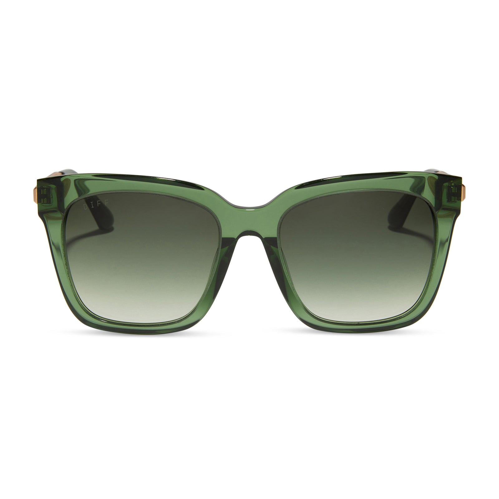 Image of BELLA - SAGE CRYSTAL + G15 GRADIENT SUNGLASSES