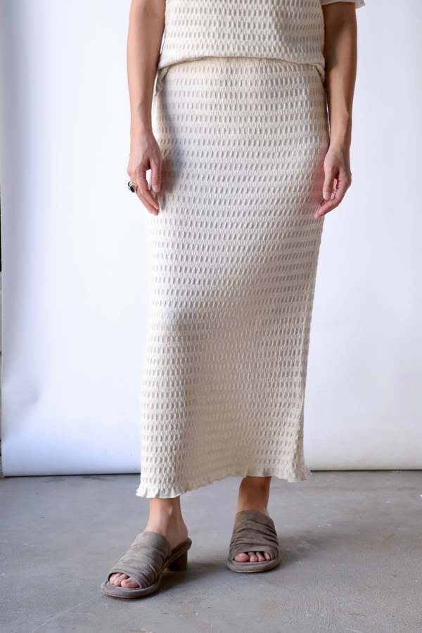 Lauren Manoogian Smocked Skirt - Hessian