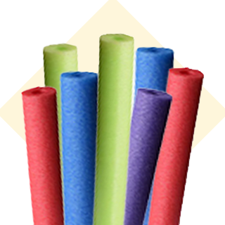 Variety of colorful 54-in. pool noodles