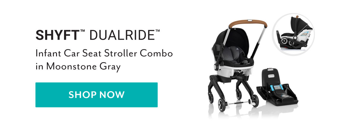 Shyftâ„¢ DualRideâ„¢ Infant Car Seat Stroller Combo in Moonstone Gray | Shop now