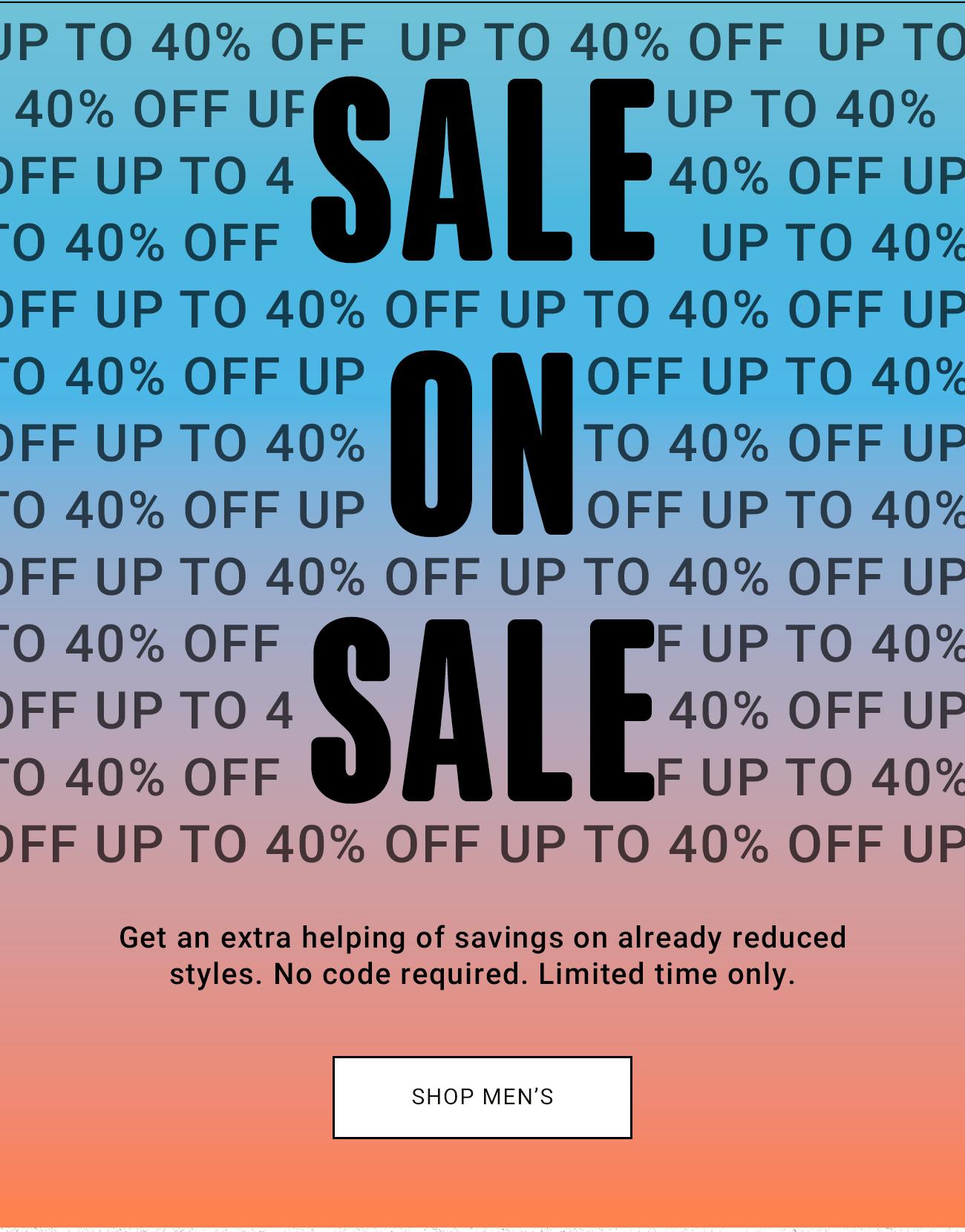 Sale On Sale | Shop Men's