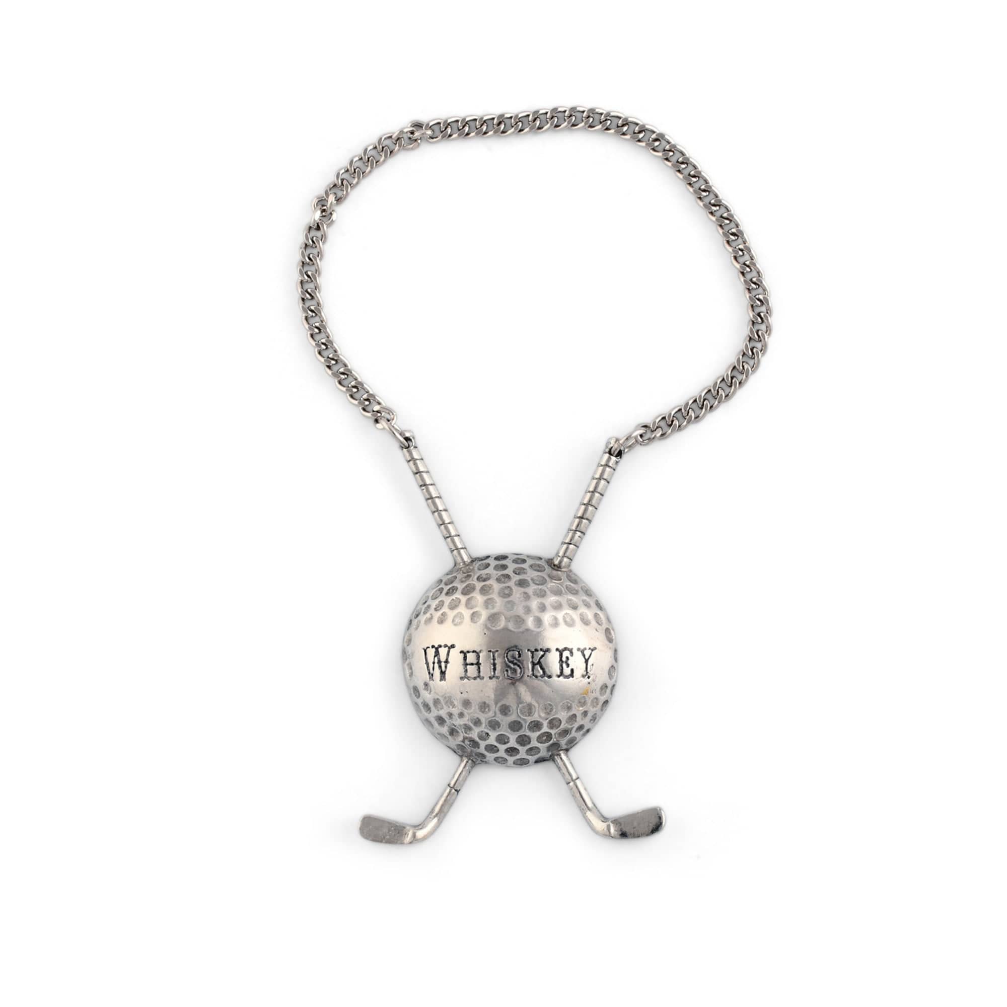 Image of Pewter Golf Ball Decanter Tags