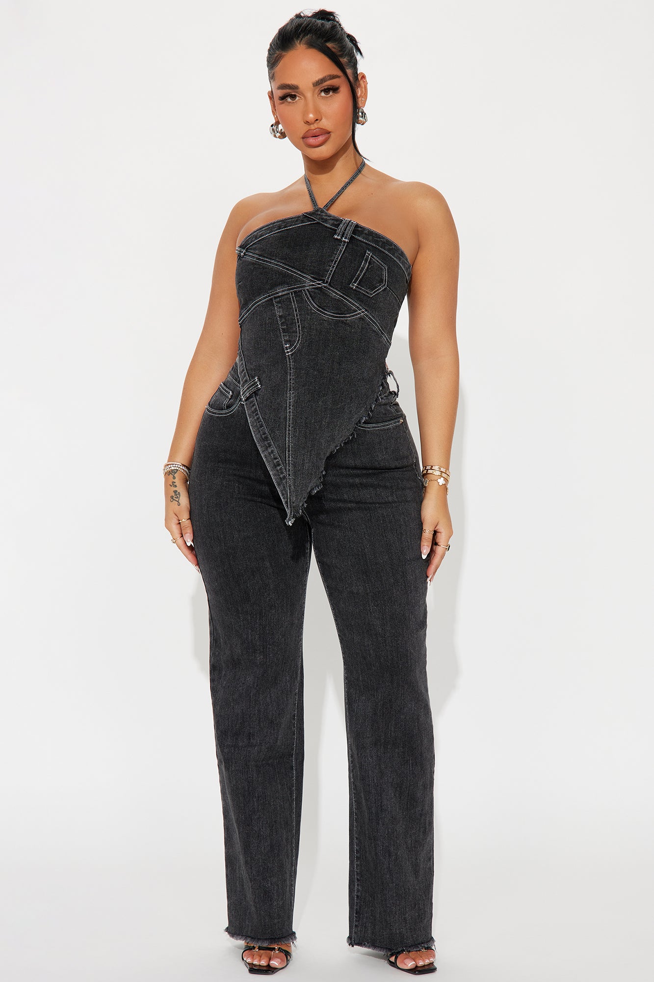 Image of Next Level Denim Pant Set - Black Wash